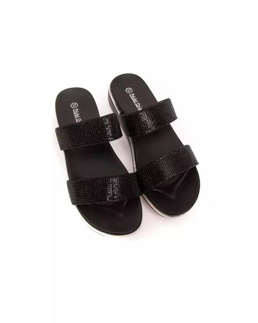 Péché Originel Black Textile Sandal