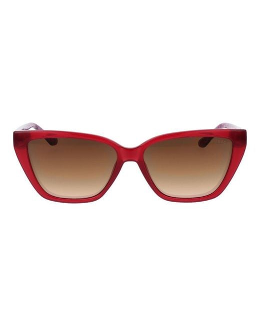 Guess Red Plastic Sunglasses