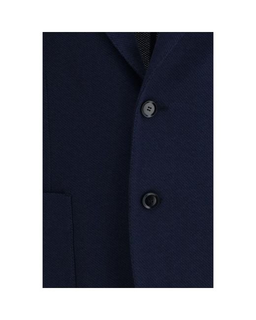 Brioni Blue Black Silk Blazer for men