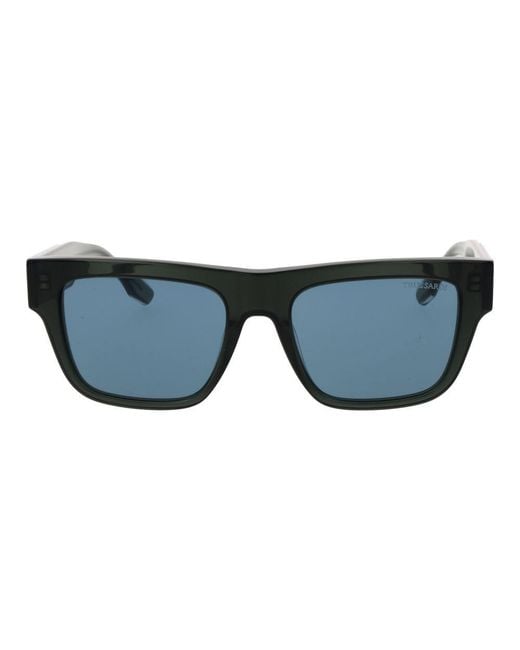 Trussardi Blue Bicolor Acetate Sunglasses