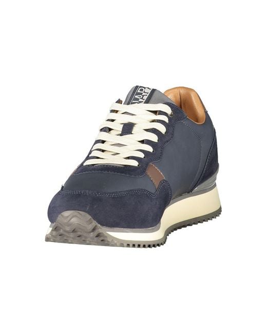 Napapijri Blue Polyester Men's Sneaker for men
