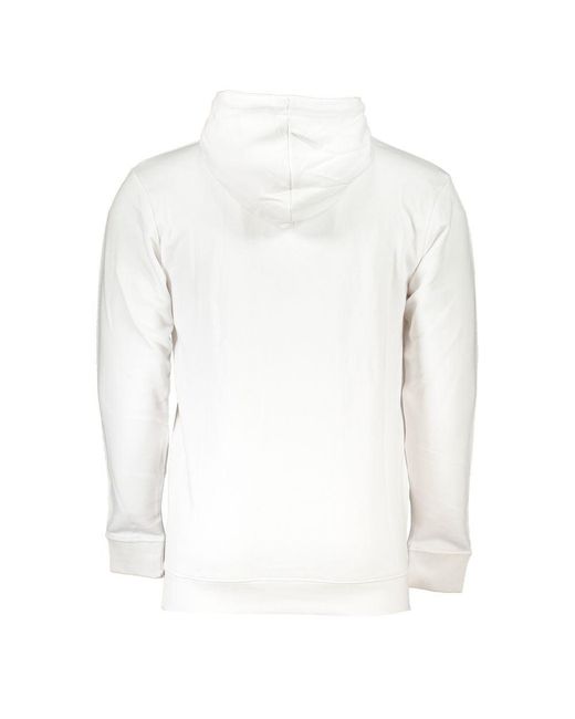 Class Roberto Cavalli White Cotton Sweater for men