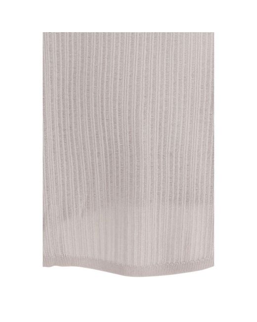Allude Gray Cashmere Cashmere Sweater