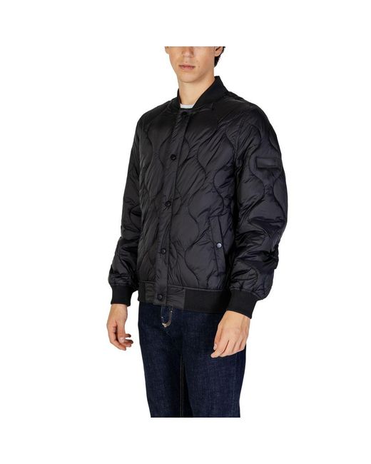 Gianni Lupo Blue Polyamide Jacket for men