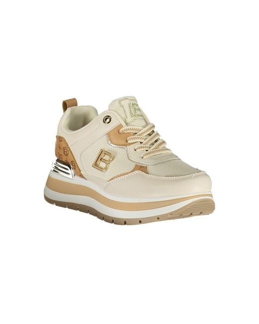 Laura Biagiotti Natural Beige Polyurethane Sneaker