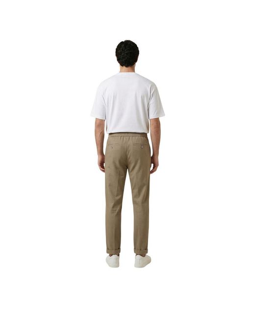 Gianni Lupo Natural Polyester Casual Pants for men