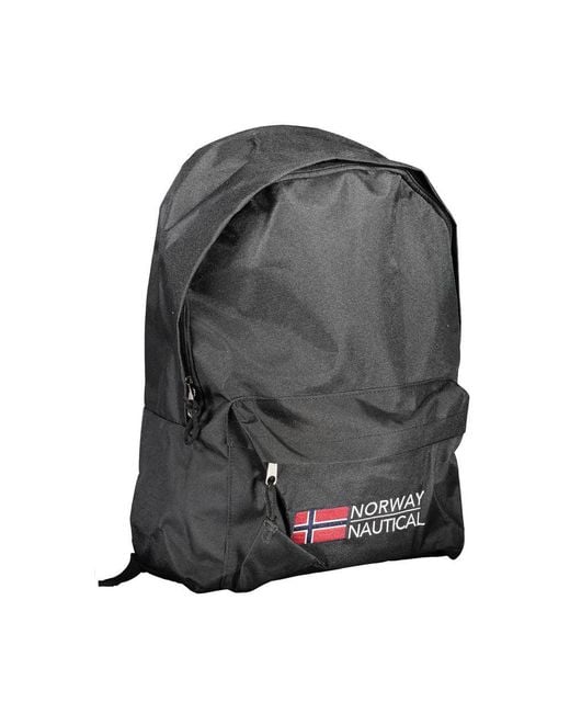 Norway 1963 Gray Black Polyester Men Backpack for men