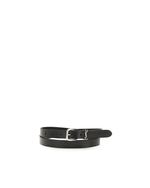 Saint Laurent Black Cotton Regular Belt for men