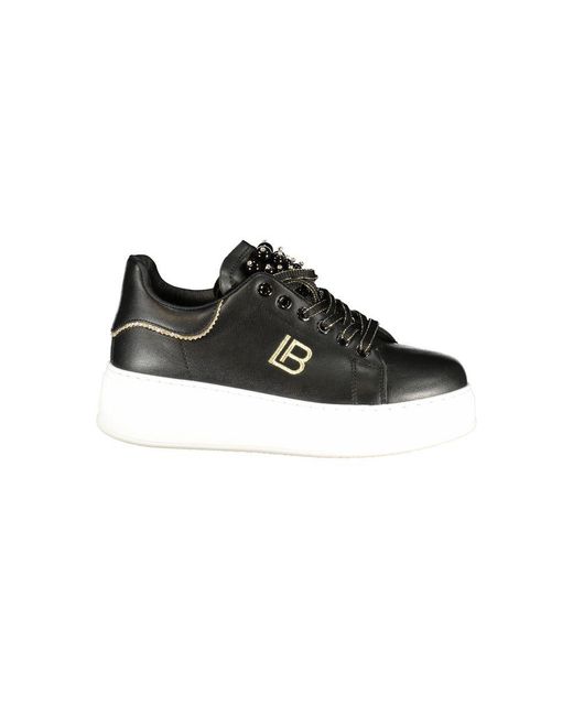 Laura Biagiotti Black Polyurethane Sneaker