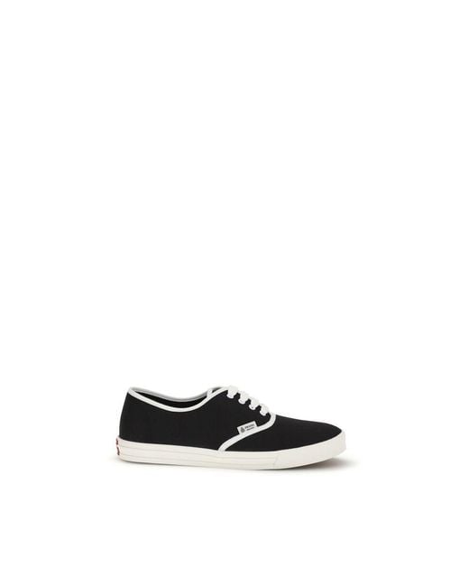 Prada Black Cotton Athletic Sneakers for men