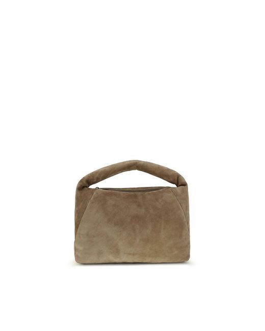 Burberry Beige Calf Leather Bos Taurus Shoulder Bag