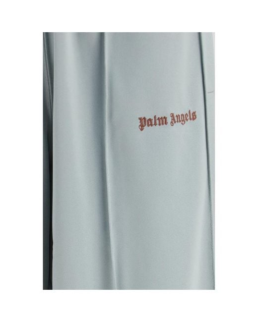 Palm Angels Blue Polyester Joggers (workout Pants) for men
