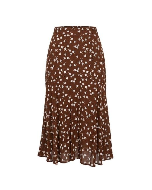 Trussardi Brown Viscose Skirt