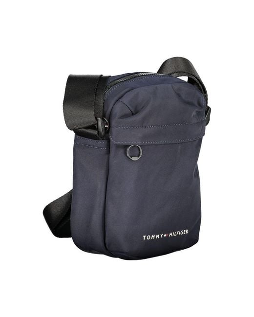 Tommy Hilfiger Blue Recycled Polyester Men Shoulder Bag for men