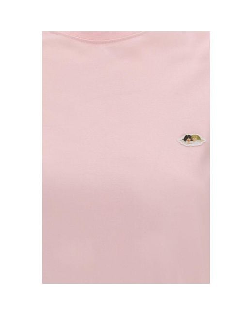 Fiorucci Pink Multicolor Cotton T