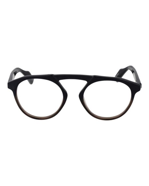 Yohji Yamamoto Black Plastic Glasses (Frames) for men