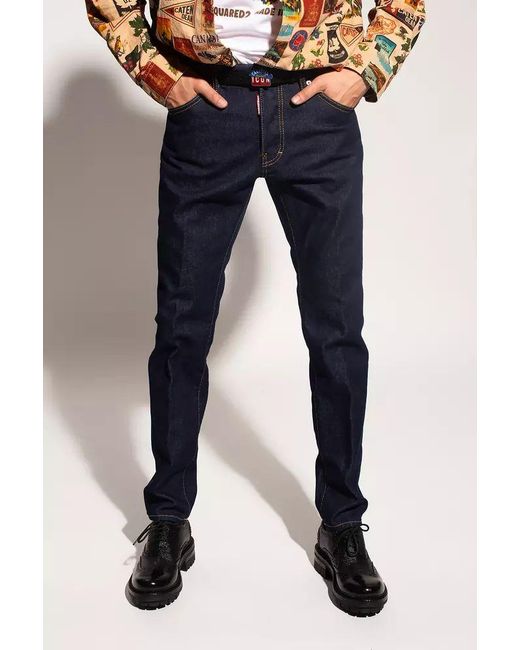 DSquared² Blue Cool Guy Tapered Jeans for men