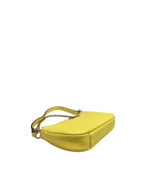 Twinset Yellow Pu Shoulder Bag
