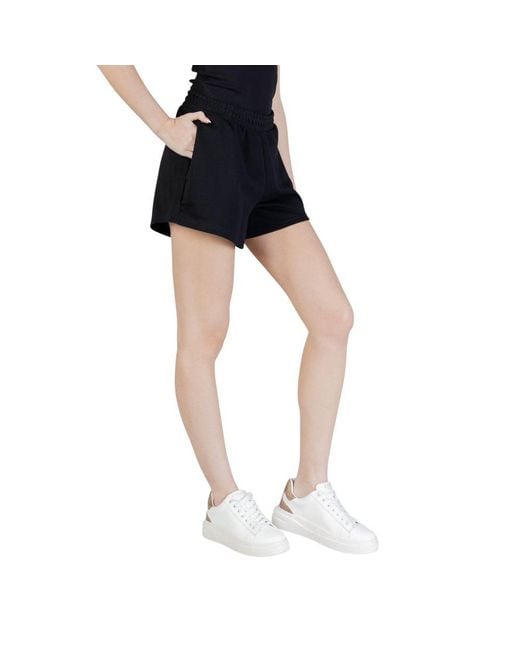 Guess Black Polyester Short And Mini Shorts