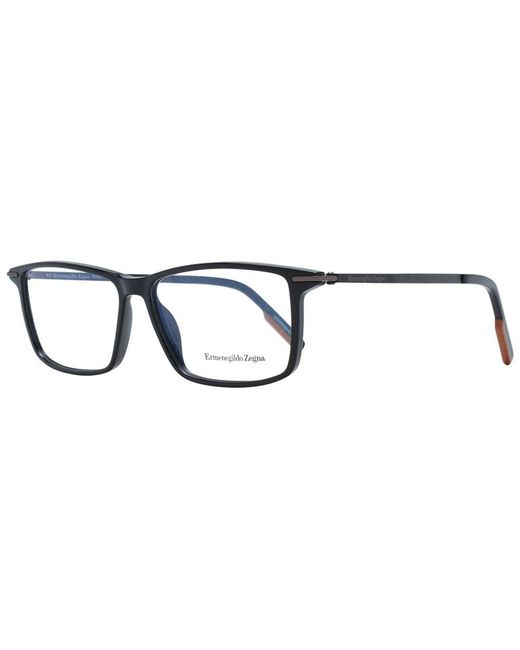 Zegna Black Plastic Glasses (frames) for men