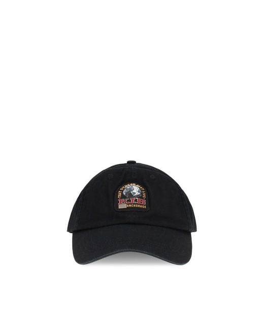 Parajumpers Black Cotton Cap (baseball Hat) for men