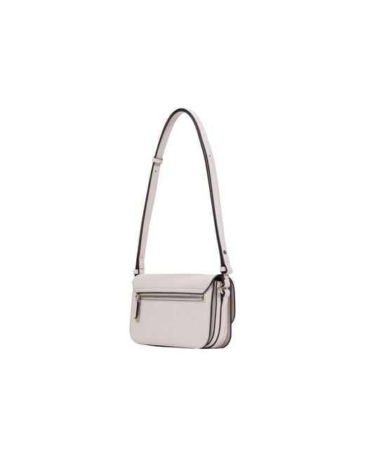 Guess White Pink Polyethylene Handbag