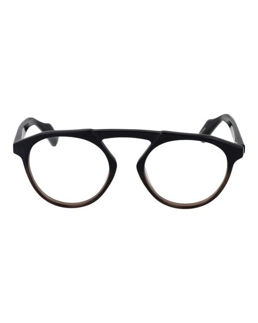 Yohji Yamamoto Black Plastic Glasses (Frames) for men