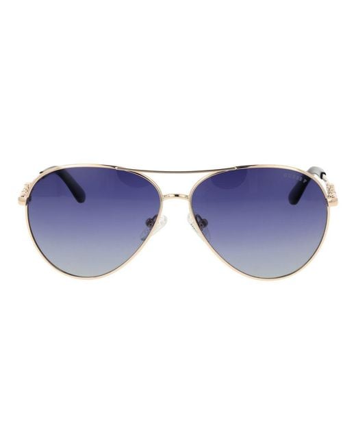 Guess Blue Acetate Sunglasses