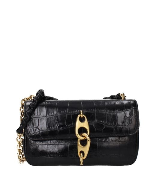 Tom Ford Black Leather Shoulder Bag