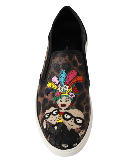 Dolce & Gabbana Brown Dolce Gabbana Leather Leopard #dgfamily Loafers Shoes
