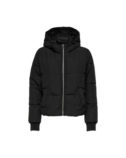 Jacqueline De Yong Black Polyester Jackets & Coat