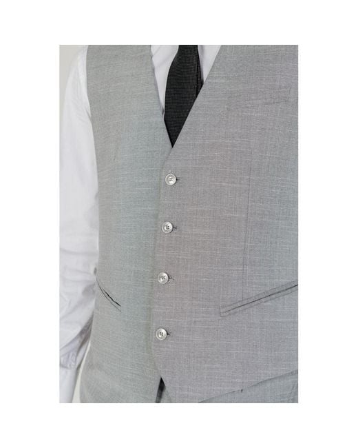 Antony Morato Gray Polyester Waistcoat for men