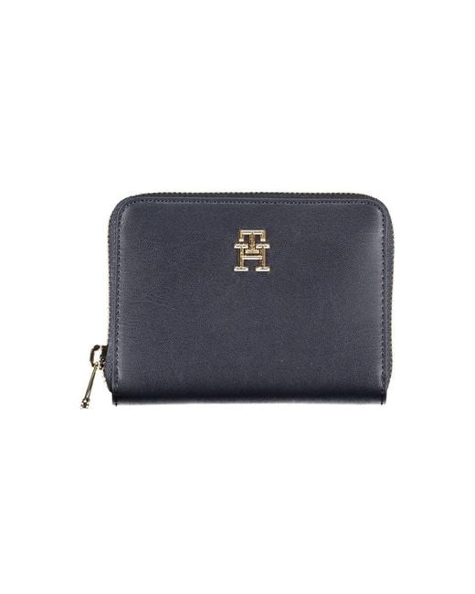 Tommy Hilfiger Blue Elegant Polyethylene Wallet For