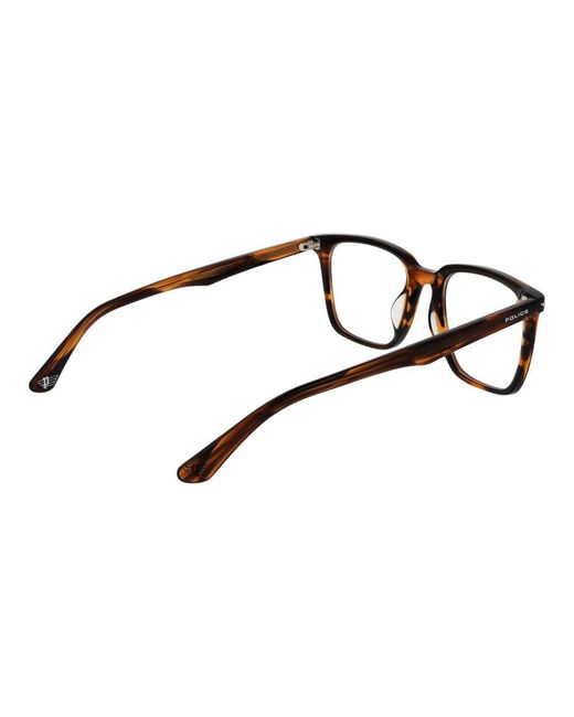 Police Black Brown Cellulose Acetate Glasses (frames) for men