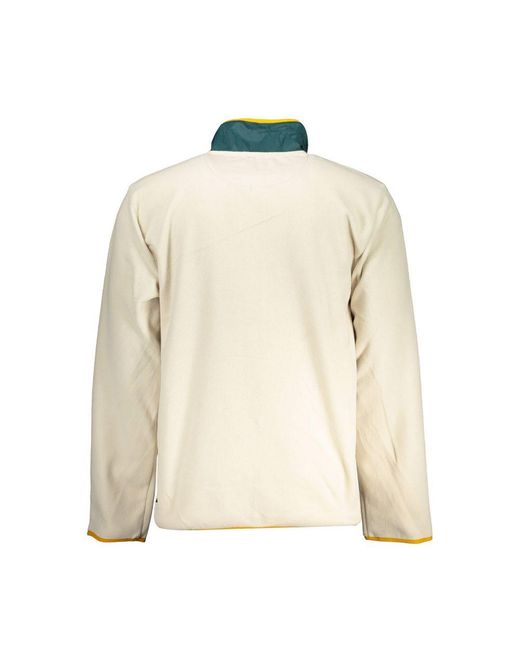Vans White Beige Polyester Men Sweatshirt for men