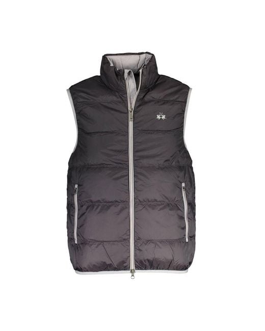 La Martina Gray Polyamide Jacket for men