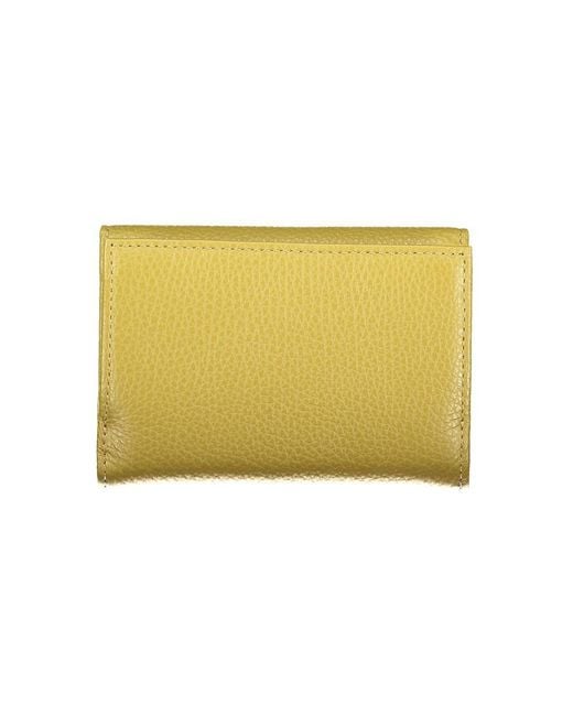Coccinelle Yellow Verde Pelle Wallet