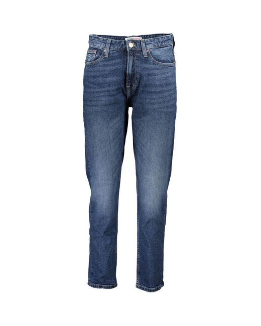 Tommy Hilfiger Blue Blu Cotton Jeans Slim Ankle