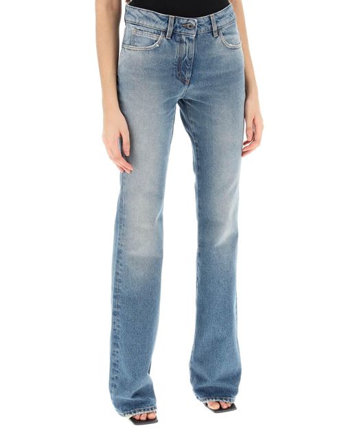 Off-White c/o Virgil Abloh Blue Bootcut Jeans