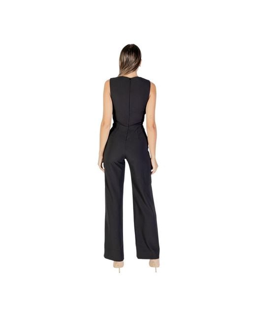 Rinascimento Black Polyester Jumpsuit
