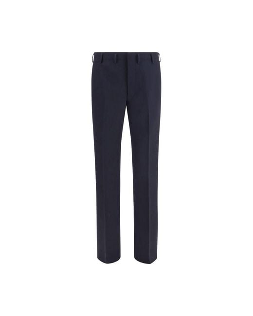 Prada Blue Wool Oves Aries Dress Pants for men