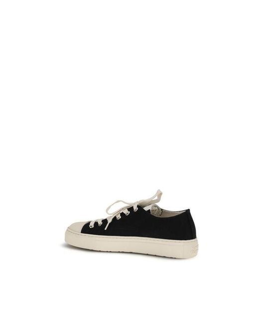 Vivienne Westwood Black Fabric Low Top Sneakers
