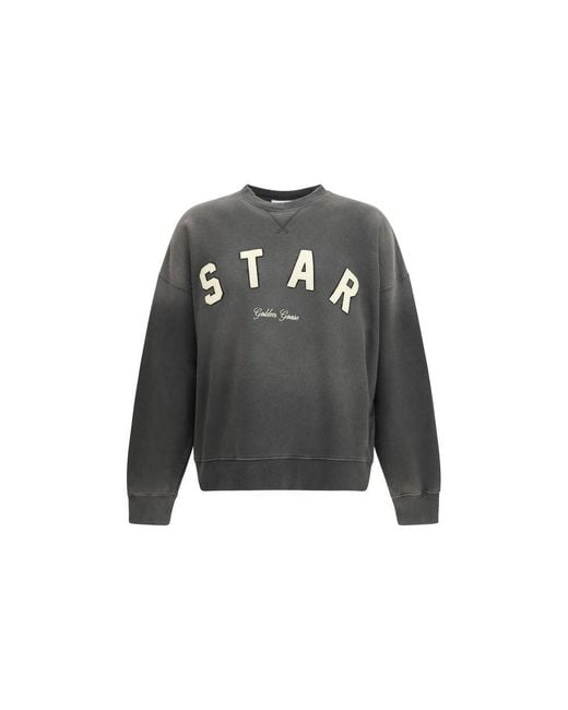 Golden Goose Deluxe Brand Gray Cotton Sweatshirt for men