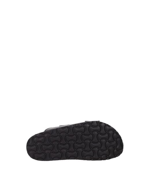 Palm Angels Black Leather Slipper
