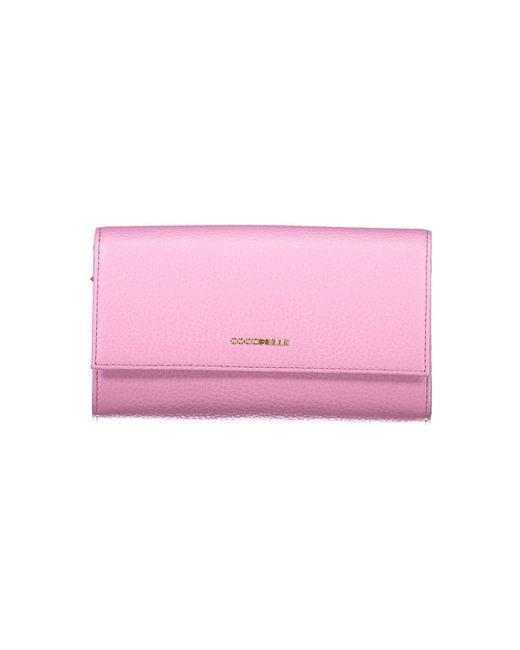 Coccinelle Pink Viola Leather Woman Wallet