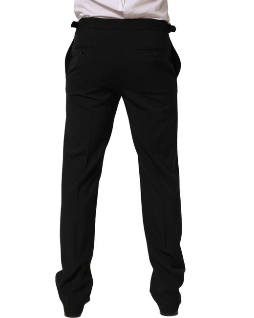 Dolce & Gabbana Black Tapered Leg Men Dress Trouser Pants for men