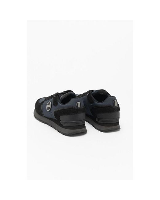 Colmar Black Bicolor Polyester Sneakers for men