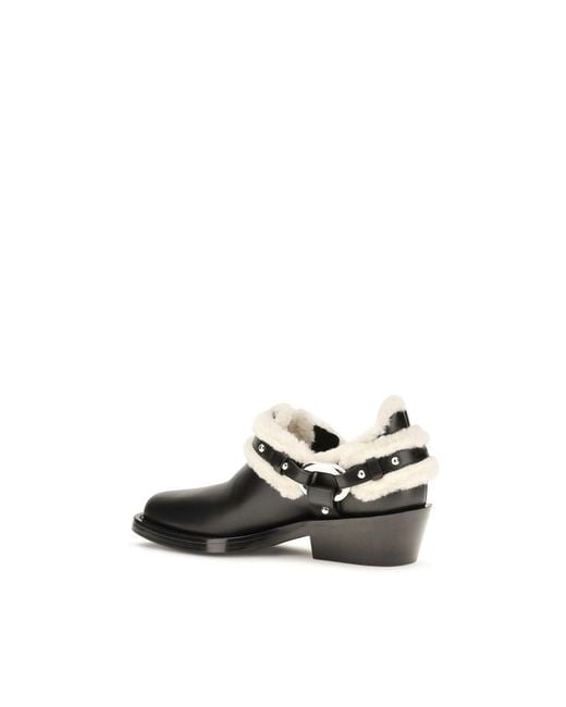 Rabanne Multicolor Black Calf Leather Bos Taurus Ankle Boots
