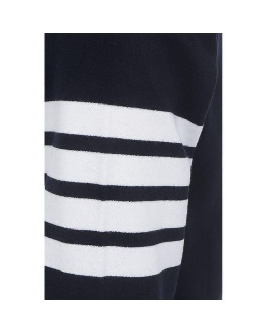 Thom Browne Blue Cotton Sweatshirt for men