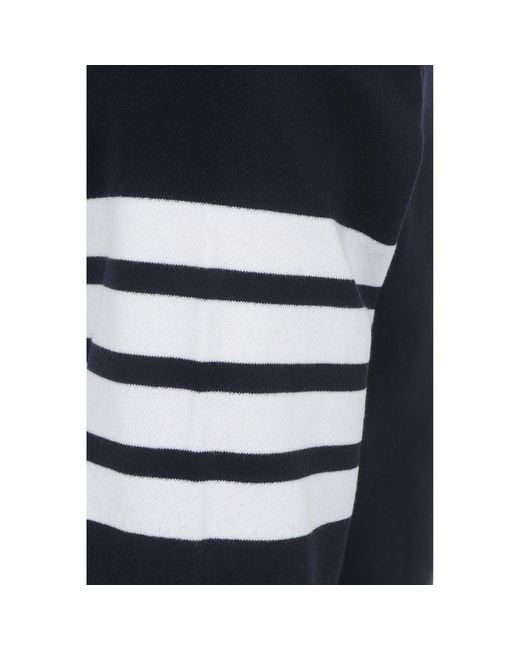 Thom Browne Blue Cotton Sweatshirt for men